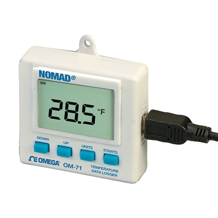 Portable USB Temperature and Humidity Data Loggers with Display