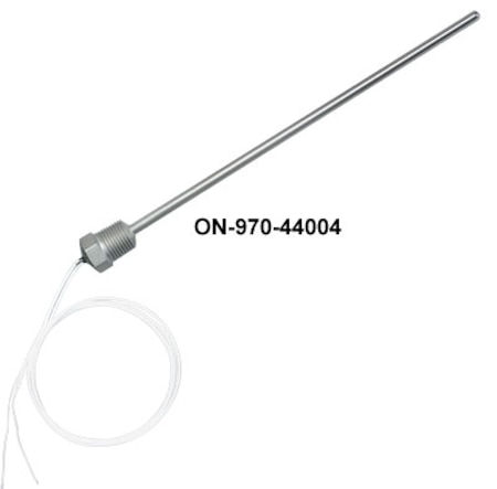 Immersion Thermistor Probes with 1/8 in NPT Fitting & Lead Wire