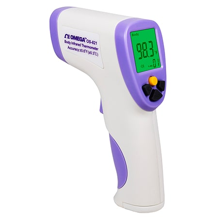 Non-Contact Digital Display Forehead Thermometer 3 Color Alarm