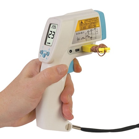 -35 °C to 500 °C Infrared Thermocouple Thermometer