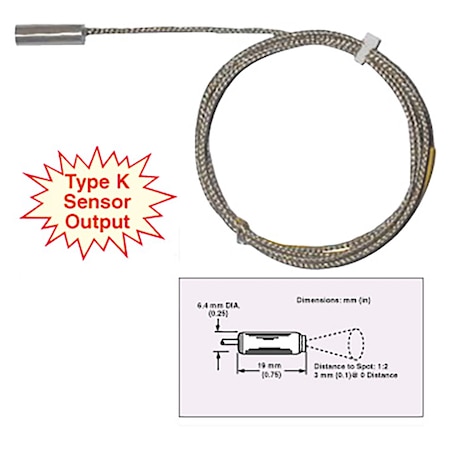 1:2 FOV , Type K, -18°C (0°F) to 30°C (85°F)