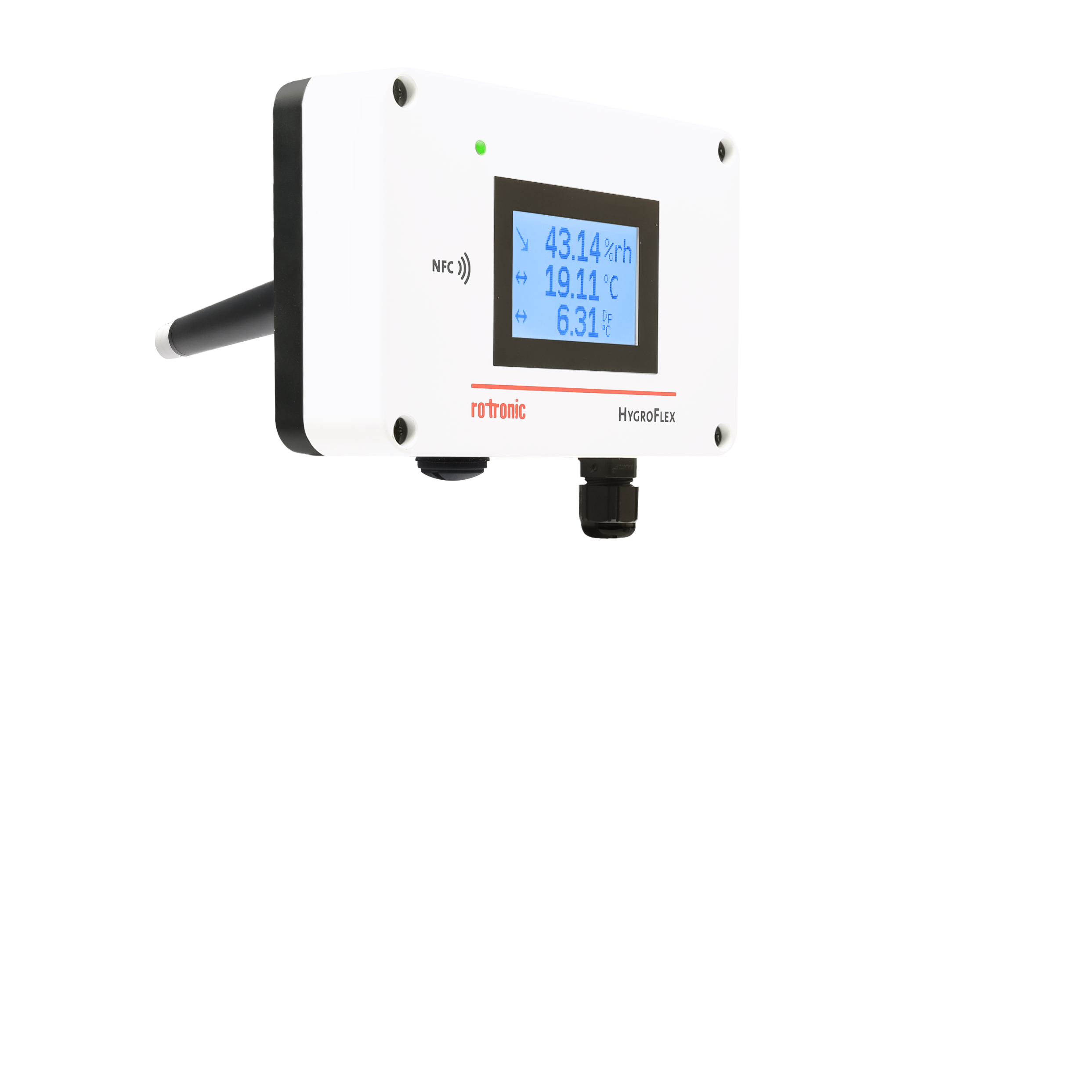 HVAC Relative Humidity and Temperature Transmitters, NFC Enabled