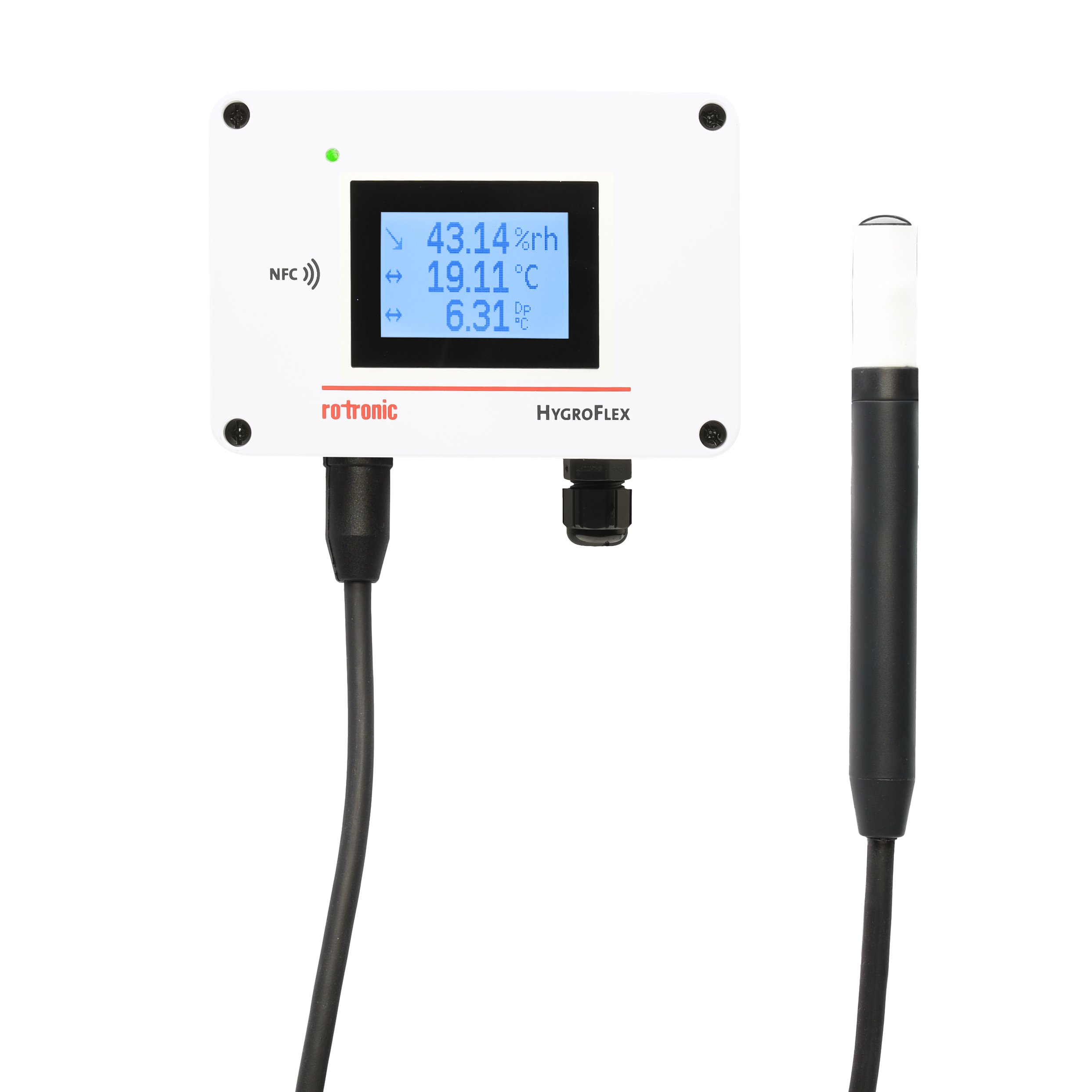 HVAC Relative Humidity and Temperature Transmitters, NFC Enabled