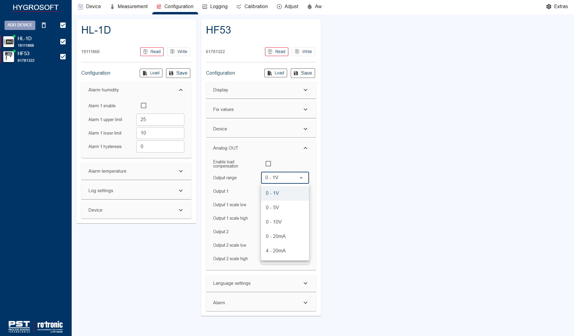 HygroSoft Software for PC and Smartphones