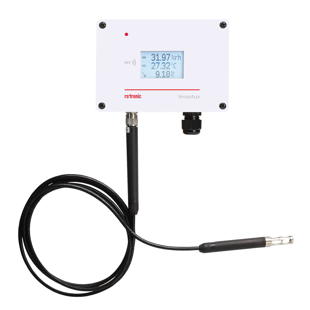 Humidity, Dew Point, and Temperature Transmitters with Programmable Outputs via NFC-Interface