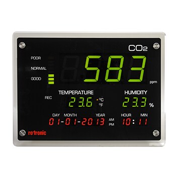 Rotronic CO2 Display for Indoor Air Quality Monitoring