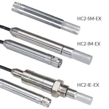 Measuring relative humidity and temperature in explosive enviorments