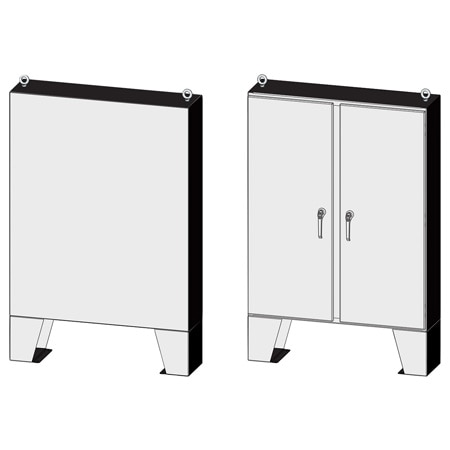 NEMA 3R/4 Enviroline® Series 2-Door Steel Electrical Enclosure