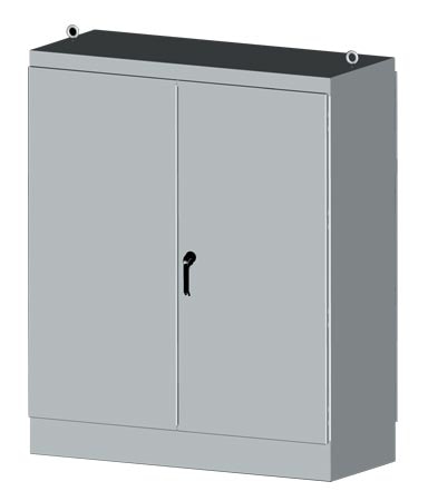 NEMA 3R/12 Free-Standing, 2-Door Electrical Enclosures & Cabinet