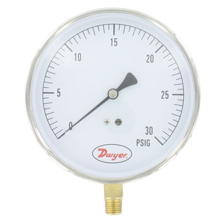 Lightweight Contractor Gages, 4.5" Scale, 1% Accuracy, -4 to 140°F