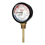 Tridicator Gauge & Thermometer for Boiler Monitoring - Movable Dial