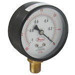 Dual Scale Pressure Gages, ± 1.5% Accuracy, Brass, 140°F, Bottom/Back Conn.