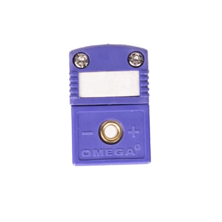 Miniature Thermocouple Connectors Flat Pin with Write-on Window, Standard and Extended Temperature Range