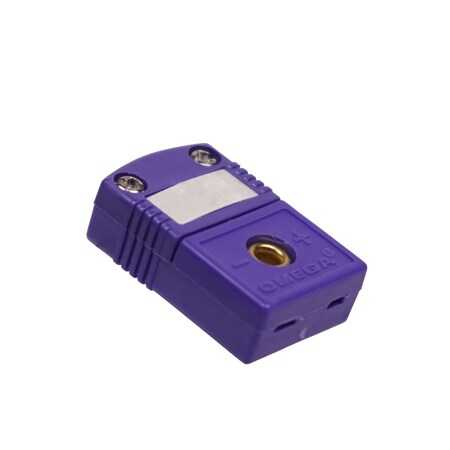 Miniature Thermocouple Connectors Flat Pin with Write-on Window, Standard and Extended Temperature Range