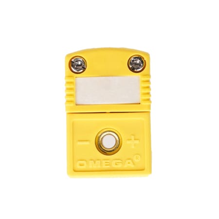 Miniature Thermocouple Connectors Flat Pin with Write-on Window, Standard and Extended Temperature Range