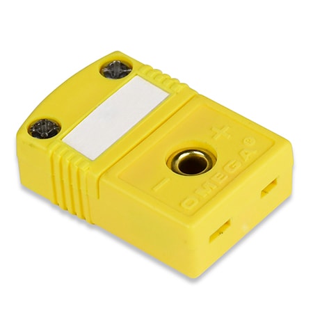 SUB-MINI CONN W/WINDOW,YELLOW