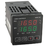 1/16 DIN Temp Controller, PID, Dual LED Display, Alarm Functions