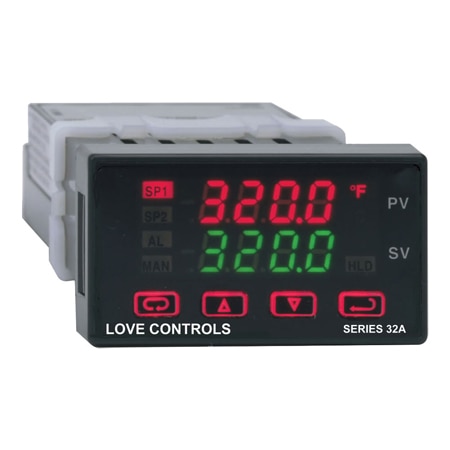 Compact 1/32 DIN Temp/Process Controllers, Dual Display & Universal Input