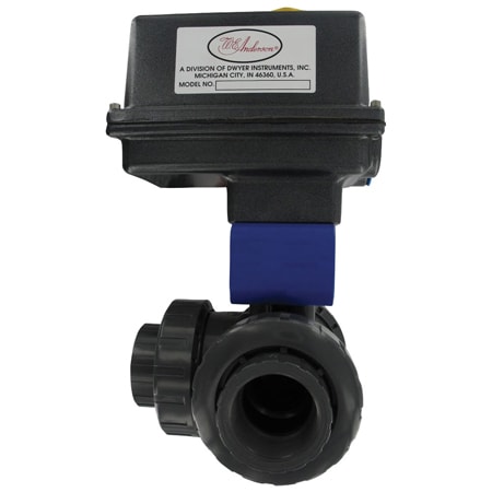 3-Way PVC Automated Ball Valves for Industrial & Chemical Use