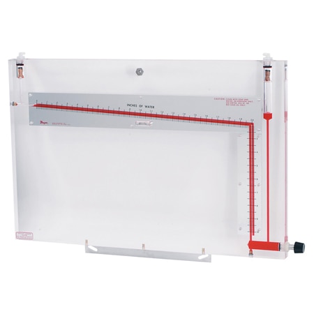 Dwyer® Inclined Vertical Manometer, 20 in Range, NIST Options