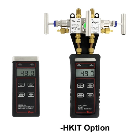 Handheld Hydronic Differential Pressure Manometer, Adjustable Damping