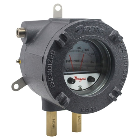 ATEX/IECEx Photohelic® Switch/Gage for Differential Pressure Measurement