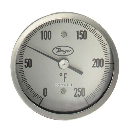 Sanitary Bimetal Thermometers, External Reset, Various Stem Lengths