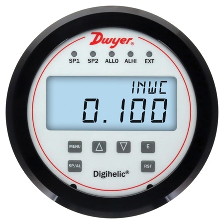 Digihelic® Differential Pressure Controller, 4-20 mA Output, 1.5% Accuracy