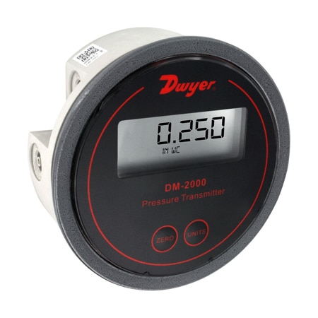 DM-2000 Differential Pressure Transmitter for Air & Gases, 4-20 mA