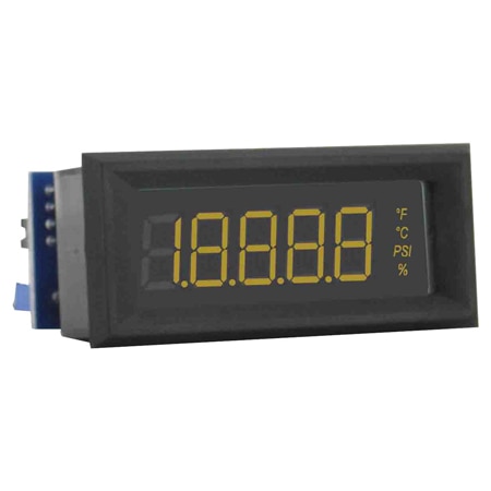 4.5 Digit LCD Panel Meter, Red/Amber/Green, 4-20 mA & 0-10 Vdc Inputs