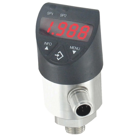 Digital pressure transmitter, range 0 to 50 psig, 4-20 mA output.