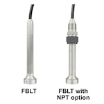 Flush Tip Submersible Level Transmitters, Piezoresistive, 316 SS