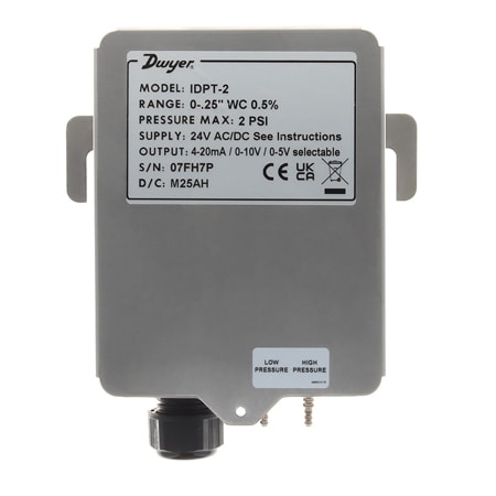 Industrial Differential Pressure Transmitter, Water-Resistant, ± 0.25% Accuracy