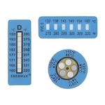 Self-Adhesive Irreversible Temperature Labels for Climate Monitoring