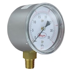 Low Pressure Gauges, 10 in. w.c. to 10 psi, Dual Scales, Chrome Steel