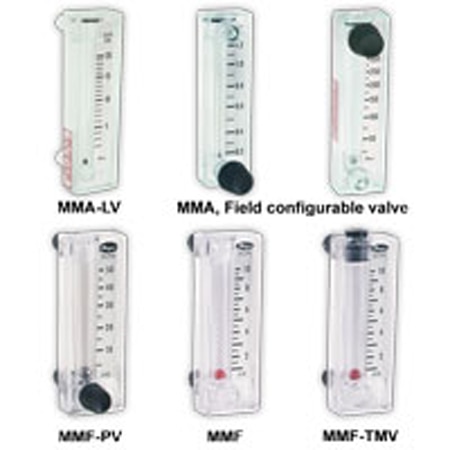 Flowmeter, range 1-10 SCFH air.