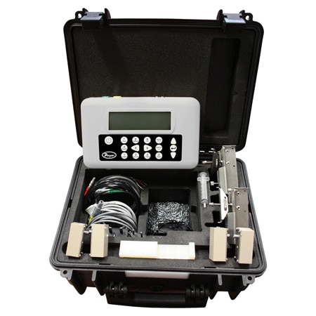 Portable Ultrasonic Flowmeter Kit - Non-Invasive, IP67, 20-Hour Battery