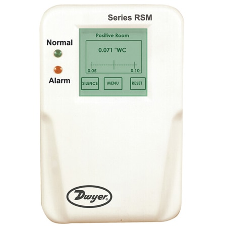 Low Differential Pressure Monitor for Secure Environments - Graphical, NEMA 1