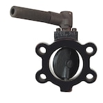 Butterfly Valves for Hydraulic Shut-off, 25 psi, O-ring Seal, Detent Lock