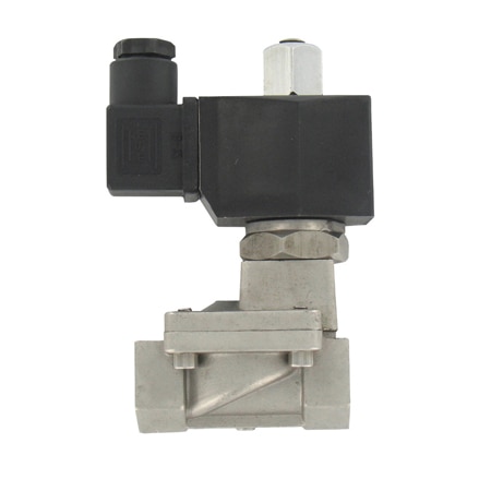 Bi-Directional Stainless Steel Solenoid Valves, Normally Open, 1/8-2" NPT