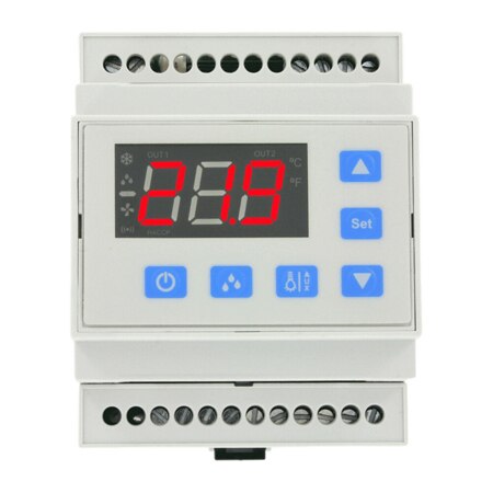 DIN Rail Temp Switch for Refrigeration – Controls Compressor, 3 Probes