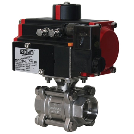 Socket Weld Ball Valves, 3-Piece SS, Full Port, Actuator Options