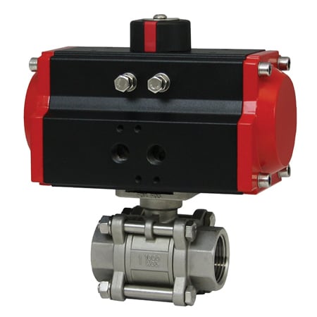 V-Port Ball Valve, High Flow, Low Pressure Drop, Compact Design, Actuators