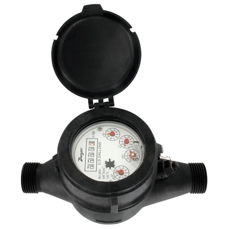 Multi-Jet Plastic Water Meter for Potable Water & Irrigation - Various Sizes