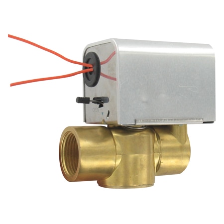 Electric Zone Valves for HVAC, 1/2"-1", 24/120 VAC, Easy Setup, Manual Override