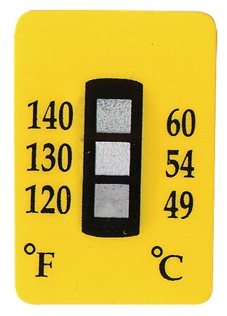 3 Point Non-Reversible Temperature Label