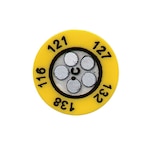 5 Dot Circular Non-Reversible Temperature Label