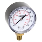 Dual Scale Pressure Gages, ± 2% Accuracy, Brass, 140°F, Bottom/Back Conn.
