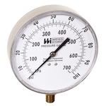 Dual Scale Pressure Gages, ± 2% Accuracy, Brass, 140°F, Bottom/Back Conn.
