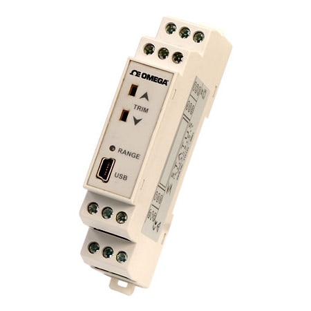 DIN Rail Universal Input Transmitter with Push Button User Trim